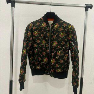 NWT Authentic Gucci Retro Floral Quilted Bomber Jacket